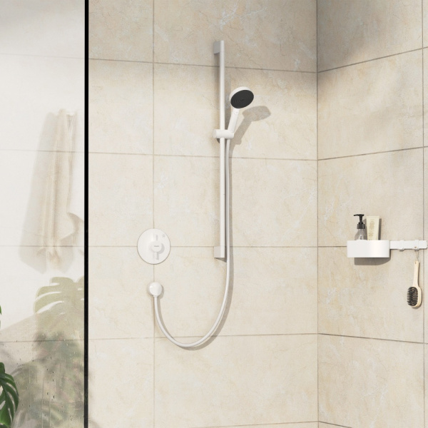 Смеситель для душа Hansgrohe DuoTurn S 75618700 матовый белый