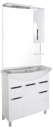 Зеркальный шкаф (77х106)   ASB-Mebel Мессина 80 9615
