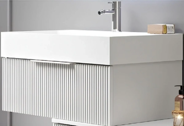 Тумба под раковину Cezares PREMIUM 55436 Plisse Bianco opaco