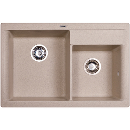 Мойка гранитная Ganzer 51x78 см (бежевый) GZ51078М