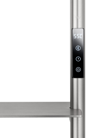 Полотенцесушитель электрический WONZON & WOGHAND DÜSSELDORF, брашированный никель WW-A203-BR