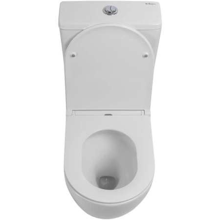 Чаша напольного безободкового унитаза BelBagno Sfera-R BB2141CP-TOR/SC без бачка с сиденьем микролифт