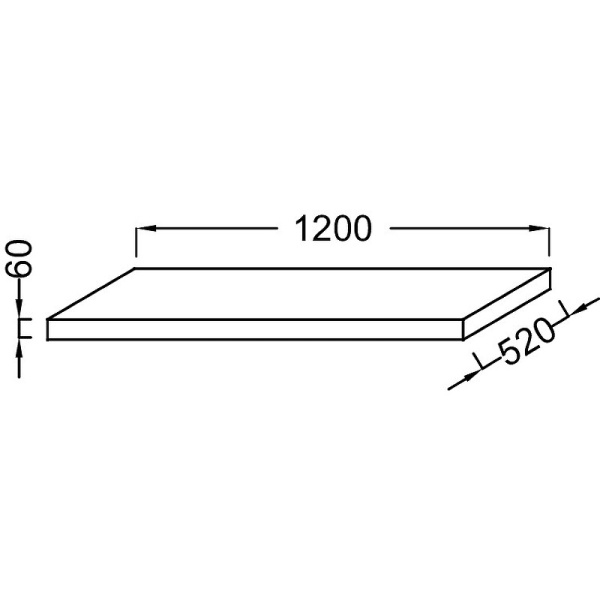 Столешница Jacob Delafon Parallel EB50-1200-E10