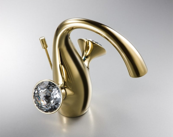 Смеситель для раковины Bravat Swan F14287G-ENG Смеситель для раковины Bravat Swan F14287G-ENG