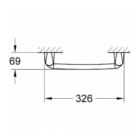 Поручень для ванны 30 см, Grohe Chiara 40331 000 (40331000) хром