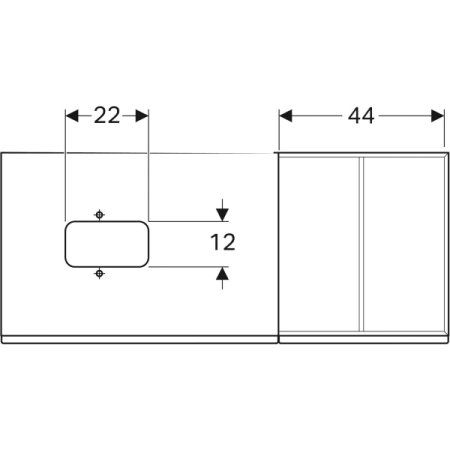 Шкафчик для накладной раковины Geberit Citterio 500.565.JI.1