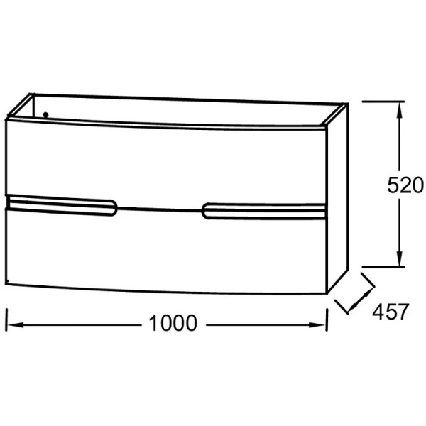 Тумба под раковину Jacob Delafon Nona 100 EB1889RU-442