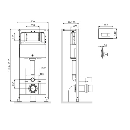 Инсталляция для подвесного унитаза Am.Pm Pro I012704.8031