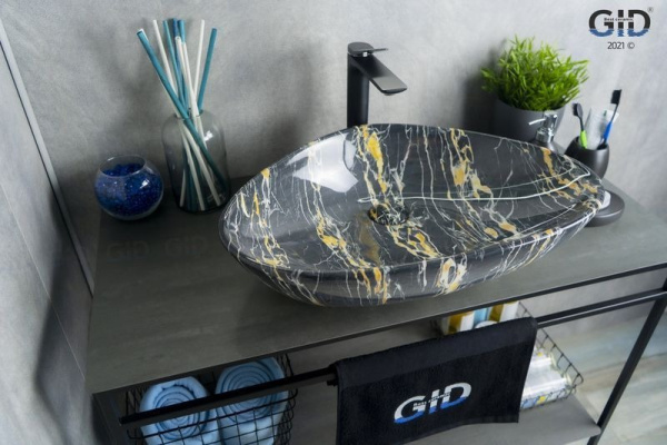 Раковина накладная (59х39) Gid Mnc207