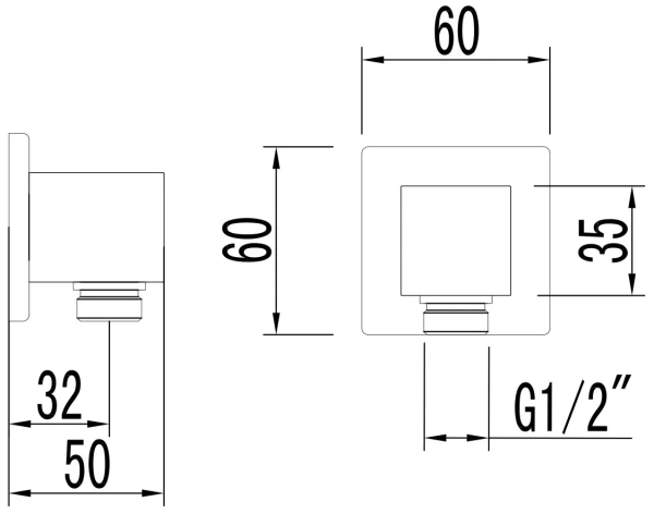 Подключение для душевого шланга Lemark (LM4583C) Подключение для душевого шланга Lemark (LM4583C)