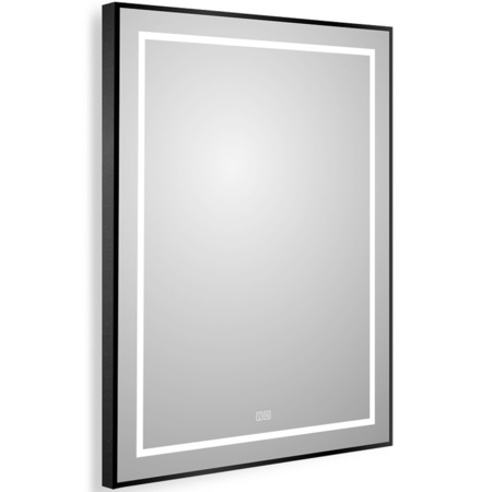 Зеркало (70х90) BelBagno Kraft SPC-KRAFT-700-900-LED-TCH-WARM-NERO с подсветкой