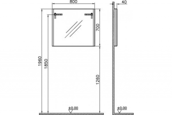 Зеркало VITRA S20 54787