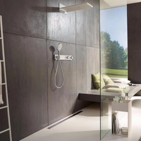 Термостат для душа на 5 потребителей Hansgrohe RainSelect 15358400 белый/хром