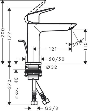 Смеситель для раковины Hansgrohe Logis Fine 71251000