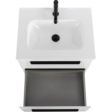 Тумба под раковину Cezares ECO-CER-N-600-2C-SO-BL Bianco Lucido без ручек