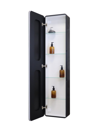 Зеркало-шкаф с подсветкой Art&Max LECCE AM-Lec-360-1560-1D-DS-F-Nero