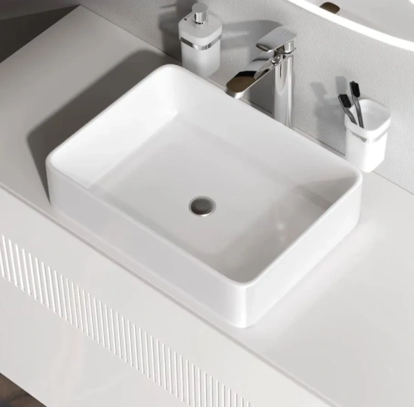 Раковина накладная (60х37) Am.Pm Func M8FWCC10600WG белый