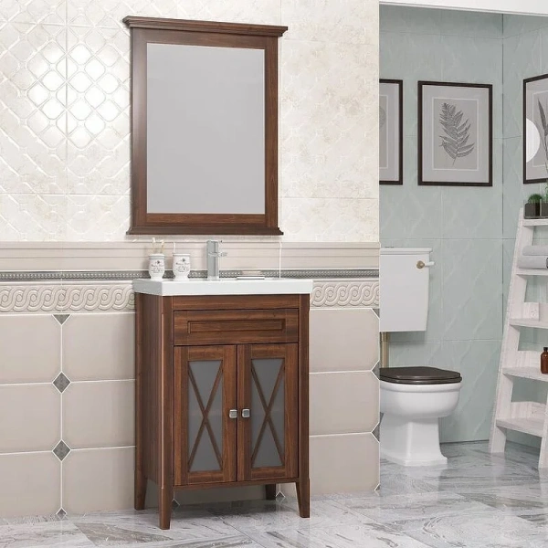 Зеркало Opadiris Палермо 60 00-00006725  светлый орех