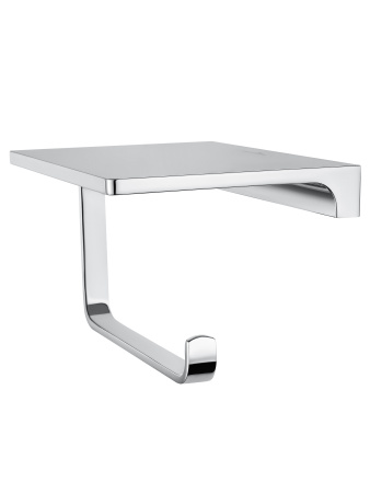 Держатель для туалетной бумаги с полкой WONZON & WOGHAND ECLIPSE, хром WW-9126-CR