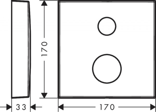 Декоративная накладка на смеситель для ванны AXOR 14967000