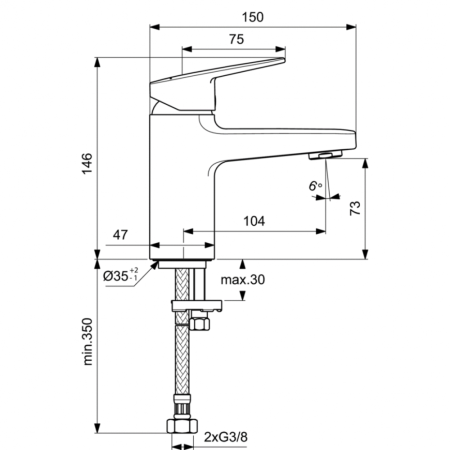 Смеситель для раковины Ideal Standard Ceraplan BD209AA