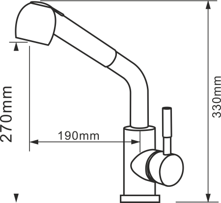 Смеситель для кухни Melana 8109