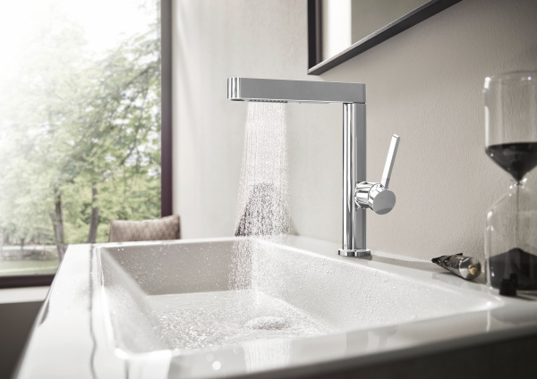 Смеситель для раковины с донным клапаном Push-Open Hansgrohe Finoris 76063000 хром