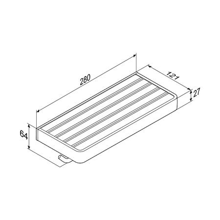 Держатель туалетной бумаги Damixa Jupiter DA77341900