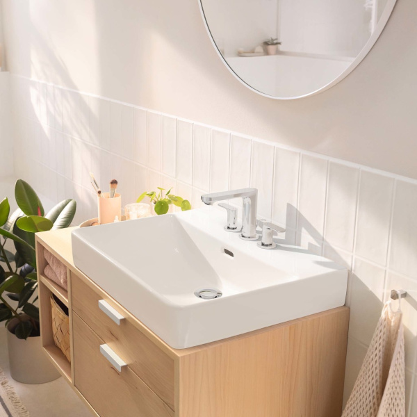 Смеситель для раковины с донным клапаном Hansgrohe Rebris S 72530000 хром