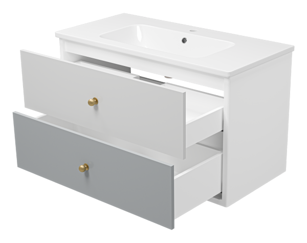 Тумба под раковину  Brevita Анастейша 100  Ана-06100-01-012Я