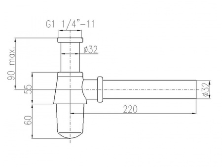 Сифон для раковины Rav Slezak MD0545SM