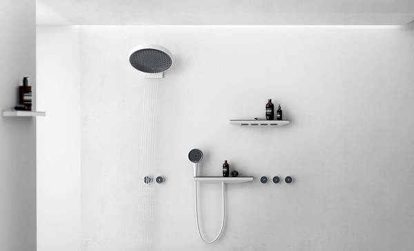 Подключение для душевого шланга с держателем Hansgrohe Rainfinity Porter 500 26843700 белый матовый