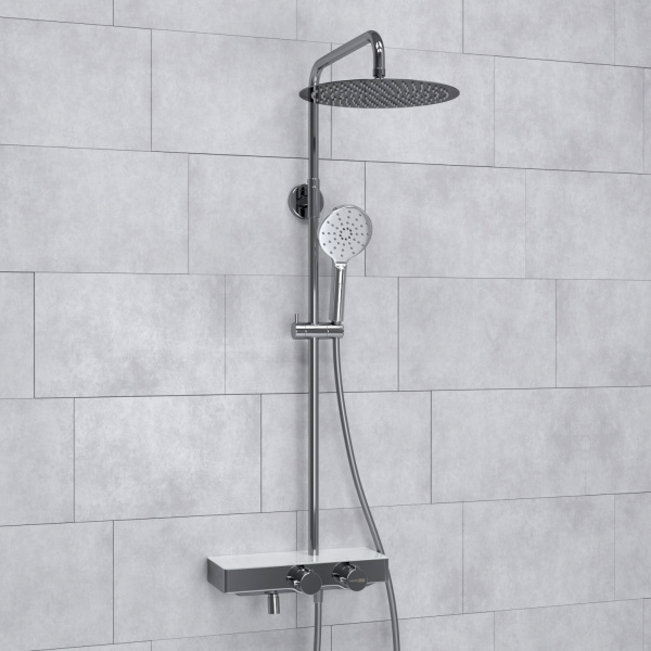 Душевая система WasserKRAFT A113.116.127.CH Thermo