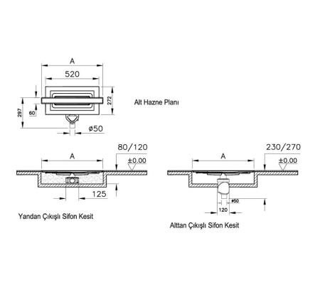Дренажный канал Vitra Eco-Flow 59980555000