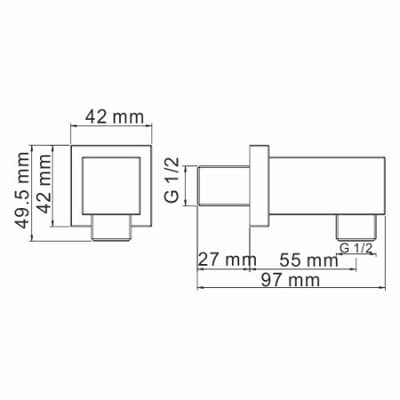 Подключение для шланга WasserKRAFT A089