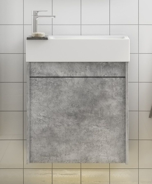 База под раковину Art&max Family-400-1D-SO-CV Cemento Veneto