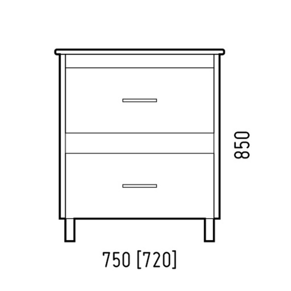 Тумба напольная Corozo Верона 75 SD-00000347