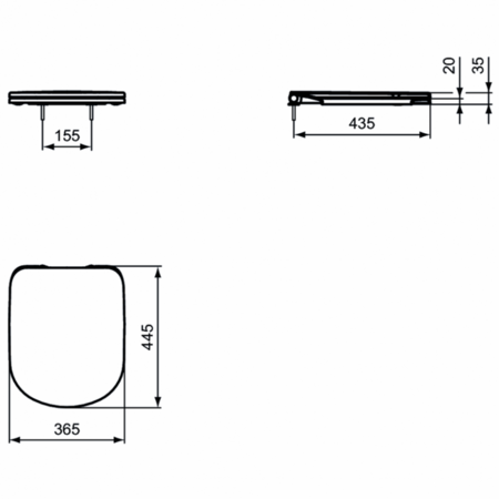 Крышка-сиденье Ideal Standard i.life A T467901