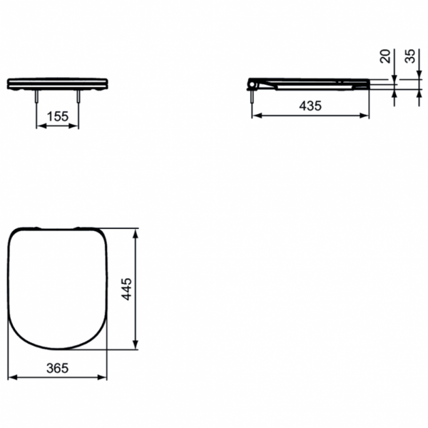 Крышка-сиденье Ideal Standard i.life A T467901 Крышка-сиденье Ideal Standard i.life A T467901