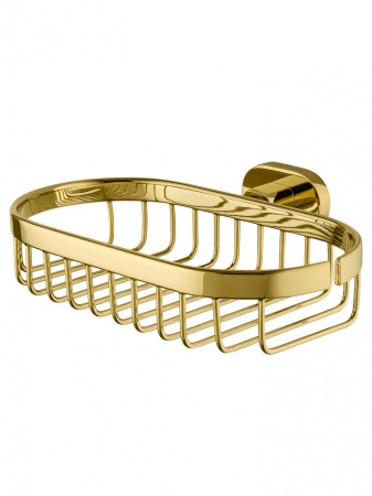 Мыльница с держателем WONZON & WOGHAND FIRST, глянцевое золото WW-8424-LG