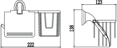 Держатель для туалетной бумаги и освежителя Savol 31 S-L03151