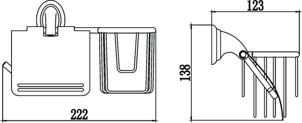 Держатель для туалетной бумаги и освежителя Savol 31 S-L03151