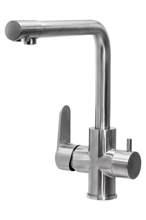 Смеситель для кухни с подключением фильтра  ПСМ-Профсан  STEEL PSM-300-22