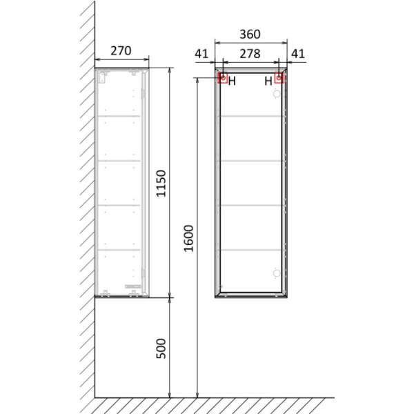 Пенал Jorno Charm 115 Cha.04.115/P/Bm