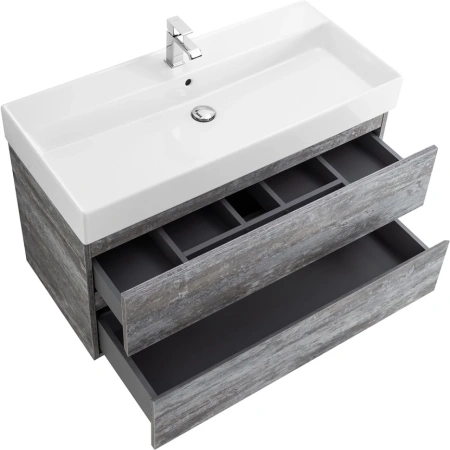 Тумба под раковину Cezares MOLVENO 46-100-2C-SO-LG Legno Grigio