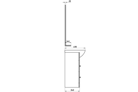 Зеркало (85х95)  ASB-Woodline Берта 85 10121 (белый)