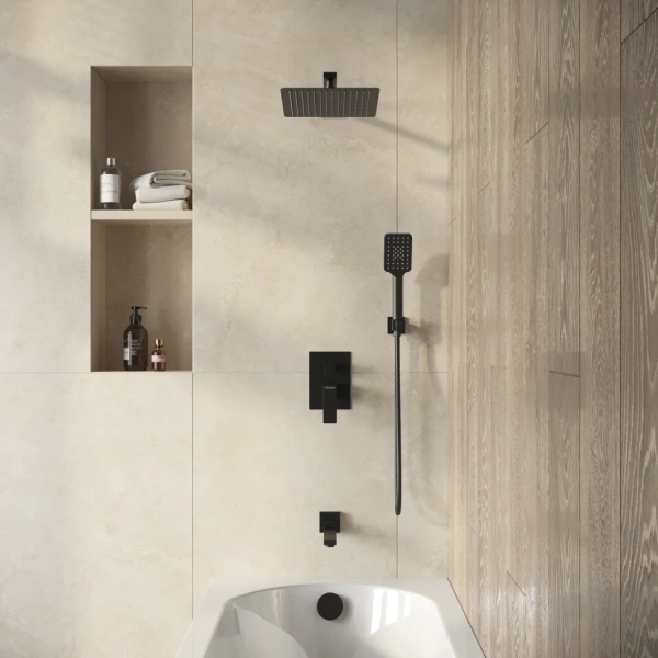 Душевая система скрытого монтажа Grossman Style 501.K35.05.210 черный матовый