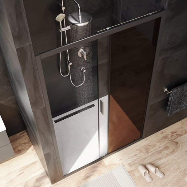 Душевая дверь (120х195) Am.Pm Gem Solo W90G-120-1-195BBr