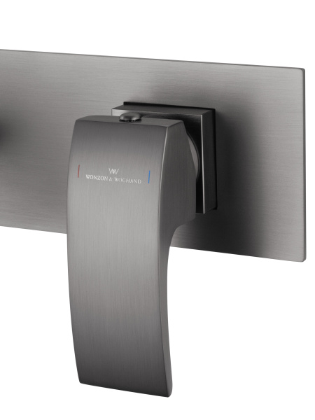 Смеситель для раковины встраиваемый WONZON & WOGHAND FIT, темный графит WW-88869009-BGM