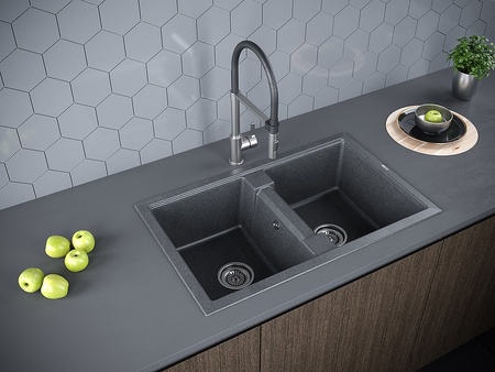 Кухонная мойка Paulmark  Tandem   PM238150-DG графит